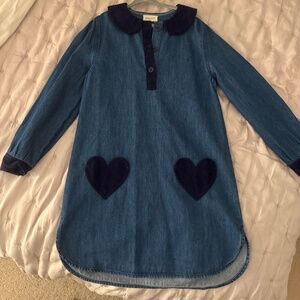 Denim and Cord Louis Louise Dress - Size 8